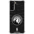 NBA Minnesota Timberwolves Black Animal Print Galaxy S21 FE Clear Case