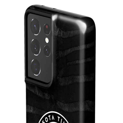 NBA Minnesota Timberwolves Black Animal Print Galaxy S21 Ultra 5G Pro Case