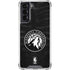NBA Minnesota Timberwolves Black Animal Print Galaxy S22 Clear Case