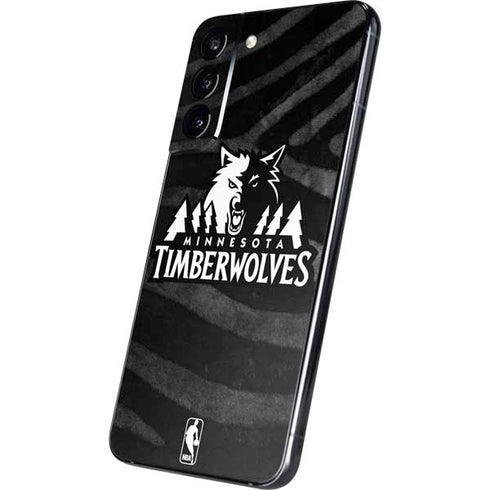 NBA Minnesota Timberwolves Black Animal Print Galaxy S22 Plus Skin