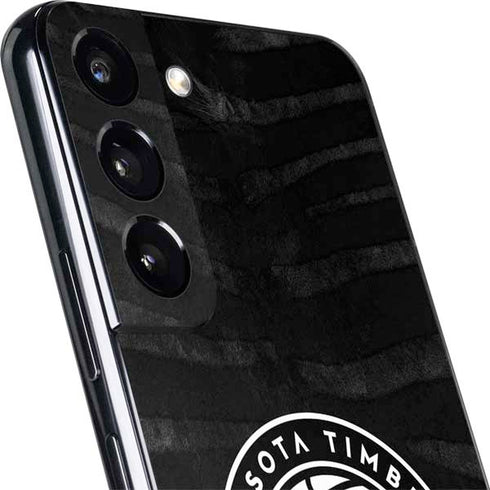 NBA Minnesota Timberwolves Black Animal Print Galaxy S22 Skin