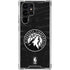 NBA Minnesota Timberwolves Black Animal Print Galaxy S23 Ultra Clear Case