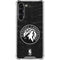 NBA Minnesota Timberwolves Black Animal Print Galaxy S24 FE Clear Case