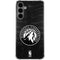NBA Minnesota Timberwolves Black Animal Print Galaxy S24 Plus Clear Case