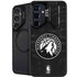 NBA Minnesota Timberwolves Black Animal Print Galaxy S24 Plus Kickstand Case