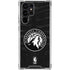 NBA Minnesota Timberwolves Black Animal Print Galaxy S24 Ultra Clear Case