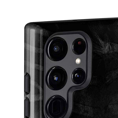 NBA Minnesota Timberwolves Black Animal Print Galaxy S24 Ultra Impact Case