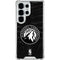 NBA Minnesota Timberwolves Black Animal Print Galaxy S25 Ultra Clear Case