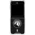 NBA Minnesota Timberwolves Black Animal Print Galaxy Z Flip5 5G Clear Case