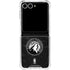 NBA Minnesota Timberwolves Black Animal Print Galaxy Z Flip7 Clear Case
