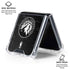 NBA Minnesota Timberwolves Black Animal Print Galaxy Z Flip7 Clear Case