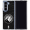 NBA Minnesota Timberwolves Black Animal Print Galaxy Z Fold5 5G Clear Case