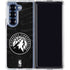 NBA Minnesota Timberwolves Black Animal Print Galaxy Z Fold7 Clear Case