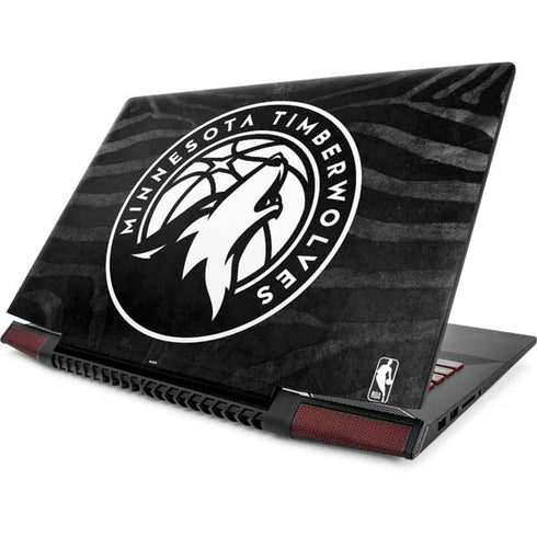 NBA Minnesota Timberwolves Black Animal Print Lenovo IdeaPad Skin