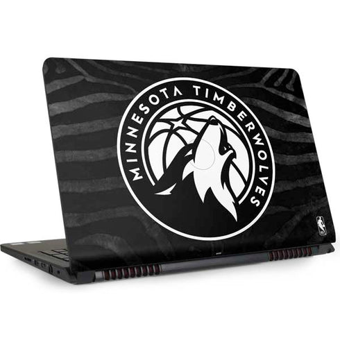 NBA Minnesota Timberwolves Black Animal Print Dell Inspiron Skin