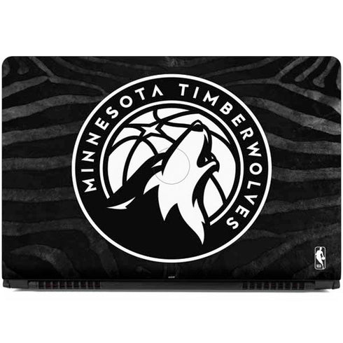NBA Minnesota Timberwolves Black Animal Print Dell Inspiron Skin