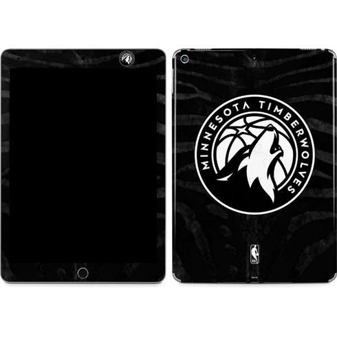 NBA Minnesota Timberwolves Black Animal Print iPad Skins