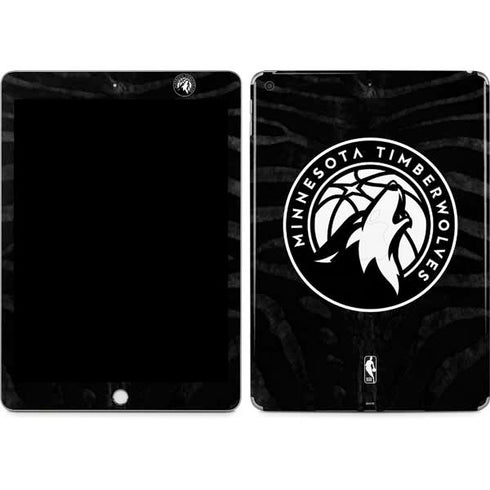 NBA Minnesota Timberwolves Black Animal Print Apple iPad Skin