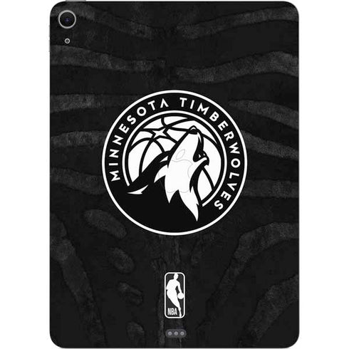 NBA Minnesota Timberwolves Black Animal Print Apple iPad Air Skin