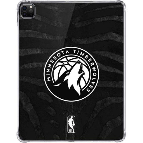 NBA Minnesota Timberwolves Black Animal Print iPad Pro 11in (2024) Clear Case