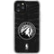 NBA Minnesota Timberwolves Black Animal Print iPhone 11 Pro Clear Case