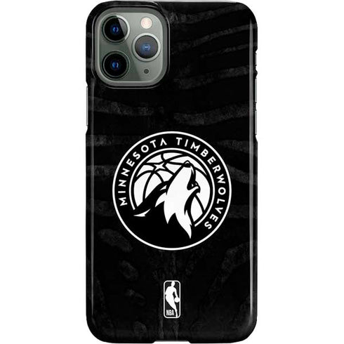 NBA Minnesota Timberwolves Black Animal Print iPhone 11 Pro Lite Case