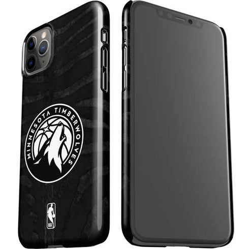 NBA Minnesota Timberwolves Black Animal Print iPhone 11 Pro Max Lite Case