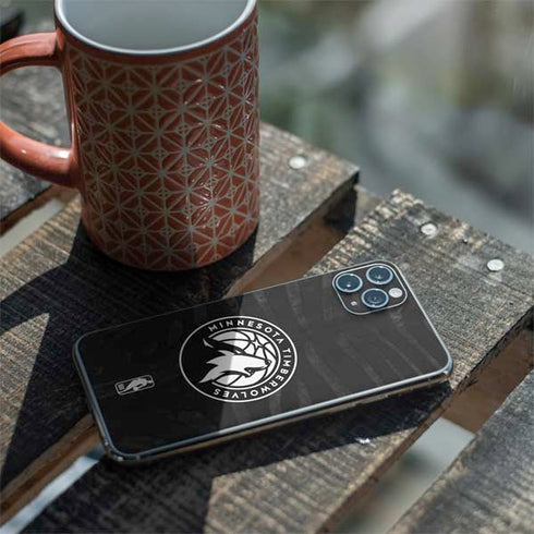 NBA Minnesota Timberwolves Black Animal Print iPhone 11 Pro Max Skin