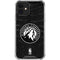 NBA Minnesota Timberwolves Black Animal Print iPhone 12 Clear Case