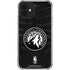 NBA Minnesota Timberwolves Black Animal Print iPhone 12 Clear Case