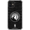 NBA Minnesota Timberwolves Black Animal Print iPhone 12 Mini Clear Case