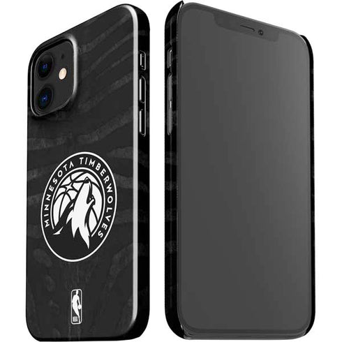 NBA Minnesota Timberwolves Black Animal Print iPhone 12 Mini Lite Case