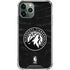 NBA Minnesota Timberwolves Black Animal Print iPhone 12 Pro Clear Case