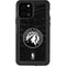 NBA Minnesota Timberwolves Black Animal Print iPhone 12 Pro Waterproof Case