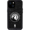 NBA Minnesota Timberwolves Black Animal Print iPhone 13 Mini Waterproof Case