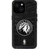 NBA Minnesota Timberwolves Black Animal Print iPhone 13 Mini Waterproof Case