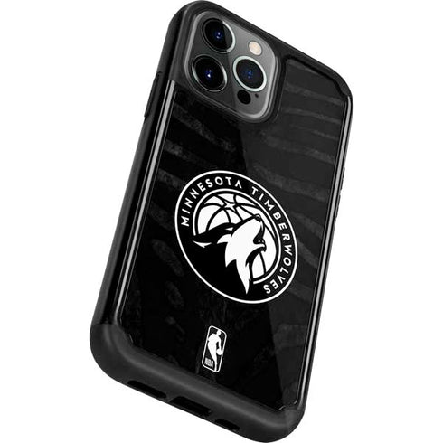 NBA Minnesota Timberwolves Black Animal Print iPhone 13 Pro Cargo Case