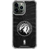 NBA Minnesota Timberwolves Black Animal Print iPhone 13 Pro Max Clear Case
