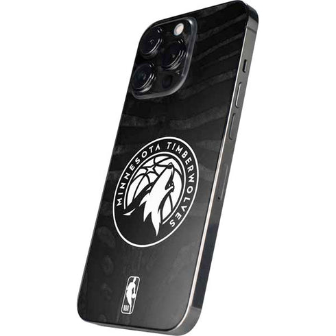 NBA Minnesota Timberwolves Black Animal Print iPhone 13 Pro Max Skin