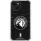 NBA Minnesota Timberwolves Black Animal Print iPhone 14 Plus Clear Case