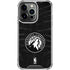 NBA Minnesota Timberwolves Black Animal Print iPhone 14 Pro Clear Case