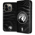 NBA Minnesota Timberwolves Black Animal Print iPhone 14 Pro Folio Case
