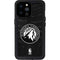 NBA Minnesota Timberwolves Black Animal Print iPhone 14 Pro Max Waterproof Case