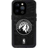 NBA Minnesota Timberwolves Black Animal Print iPhone 14 Pro Waterproof Case