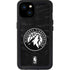 NBA Minnesota Timberwolves Black Animal Print iPhone 15 Plus Waterproof Case