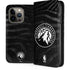 NBA Minnesota Timberwolves Black Animal Print iPhone 15 Pro Folio Case