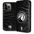 NBA Minnesota Timberwolves Black Animal Print iPhone 15 Pro Max Folio Case