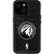 NBA Minnesota Timberwolves Black Animal Print iPhone 15 Waterproof Case