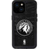 NBA Minnesota Timberwolves Black Animal Print iPhone 15 Waterproof Case
