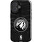 NBA Minnesota Timberwolves Black Animal Print iPhone 16 Impact Case
